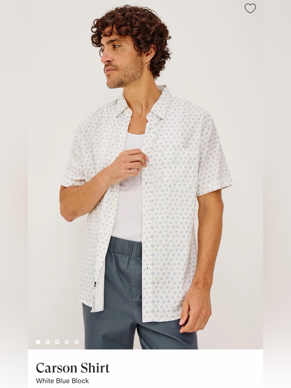 Rails Men’s Carson Shirt Beach Blues